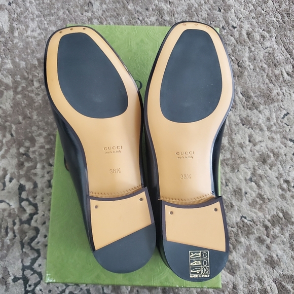 Gucci Jordaan Brixton Mister Horsebit Collapsible-Heel Leather Loafers - Picture 10 of 12